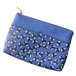 J. CREW Leather Zippered Cosmetic Bag
